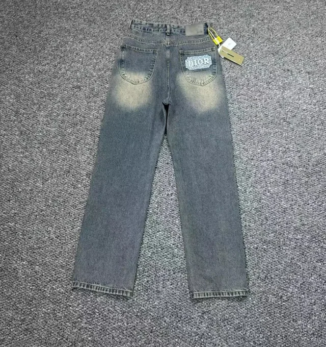 Dior Jeans Straight-leg with logo patch product detail image 5