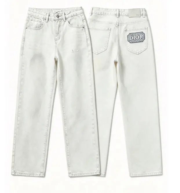 Dior Jeans Straight-leg with logo patch — Style 3