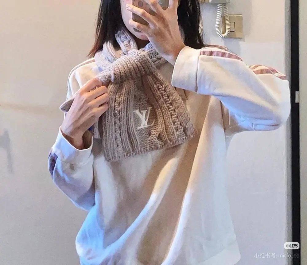 Chanel Scarves Knitted CC Logo Scarf — Style 19