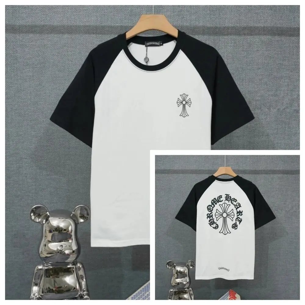 Chrome Hearts T-Shirts Short-Sleeve Raglan Graphic T-Shirt — Style 16