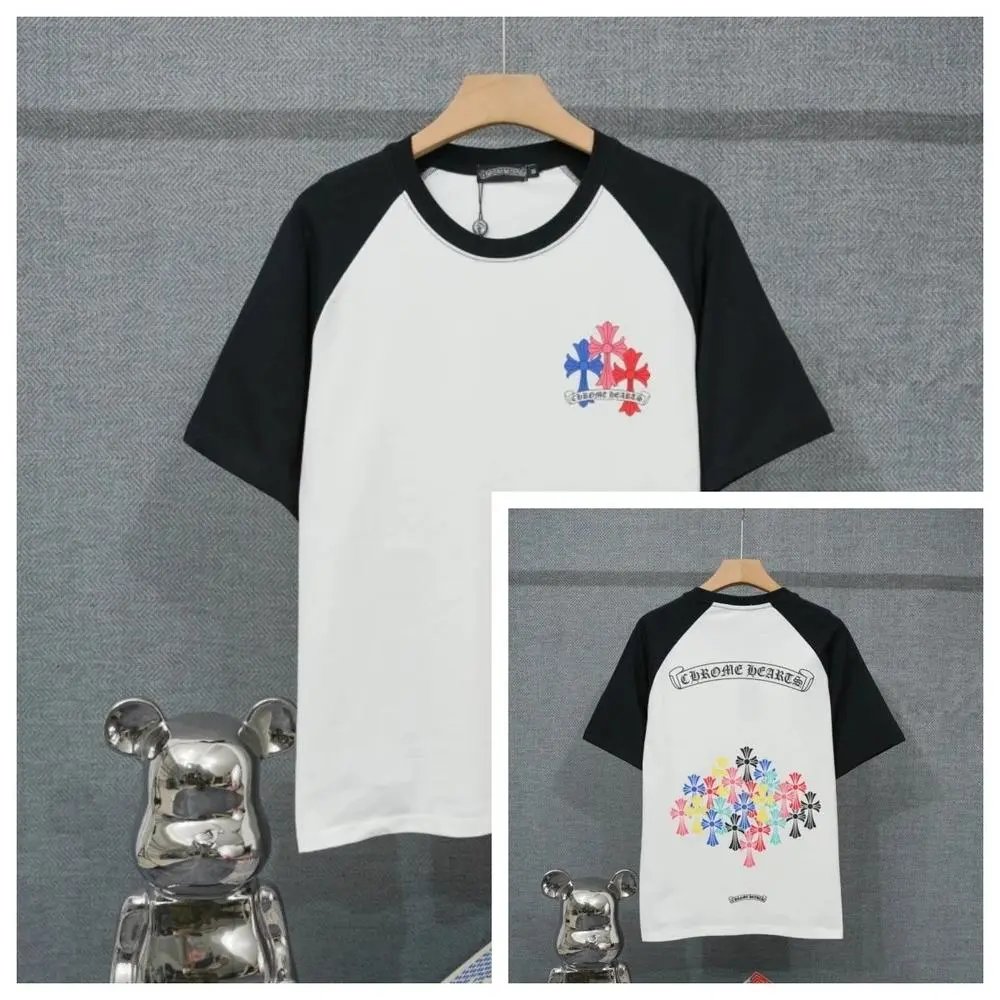 Chrome Hearts T-Shirts Short-Sleeve Raglan Graphic T-Shirt — Style 24