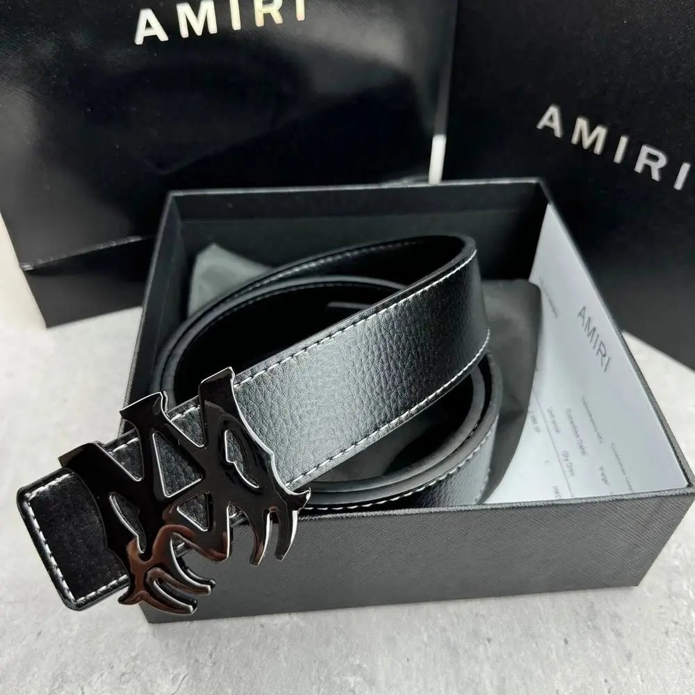 AMIRI Belts Logo Buckle Belt — Style 3