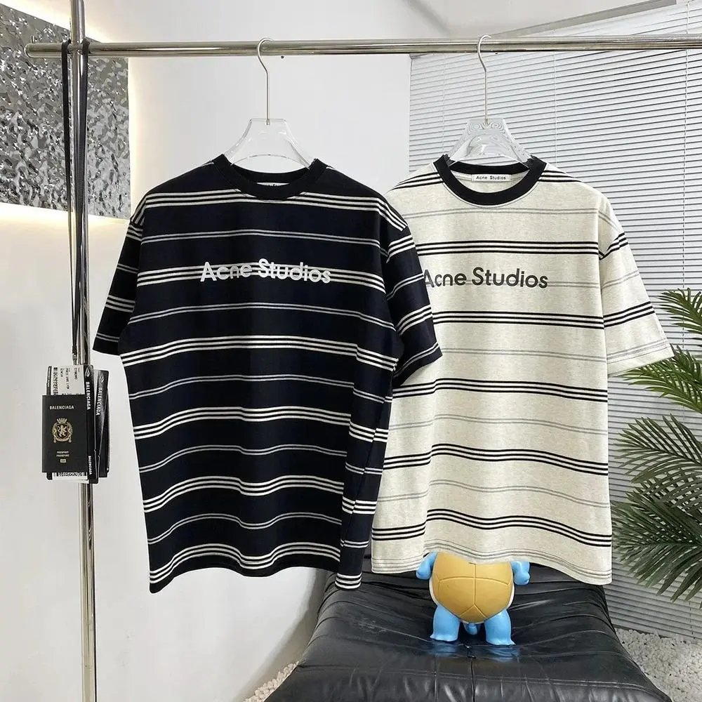 Acne Studios T-Shirts Short-Sleeve Logo Graphic T-Shirt image 4