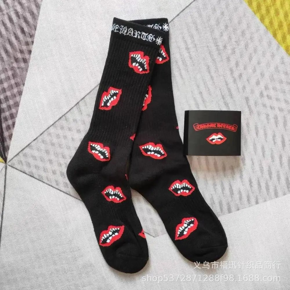 Chrome Hearts Socks Ribbed crew with logo lettering — Style 7