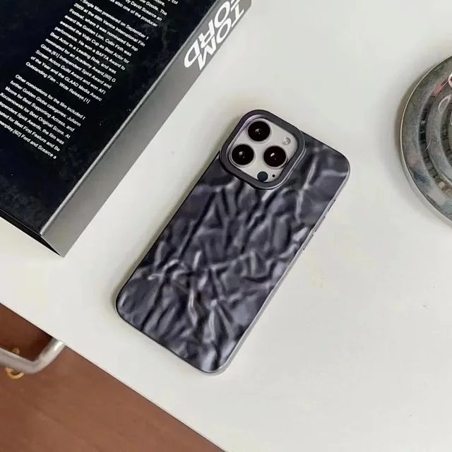 Unbranded Phone Cases Wrinkled textured iPhone case product detail image 5