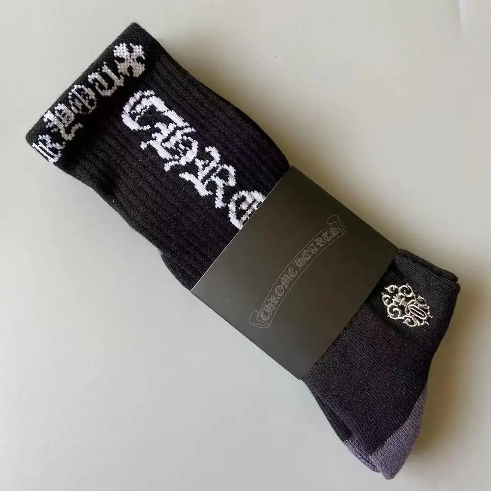 Chrome Hearts Socks Striped crew — Style 15