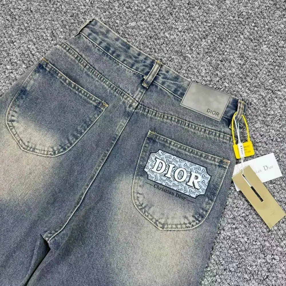Dior Jeans Straight-leg with logo patch image 10