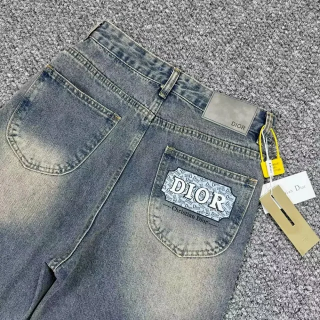 Dior Jeans Straight-leg with logo patch product detail image 10