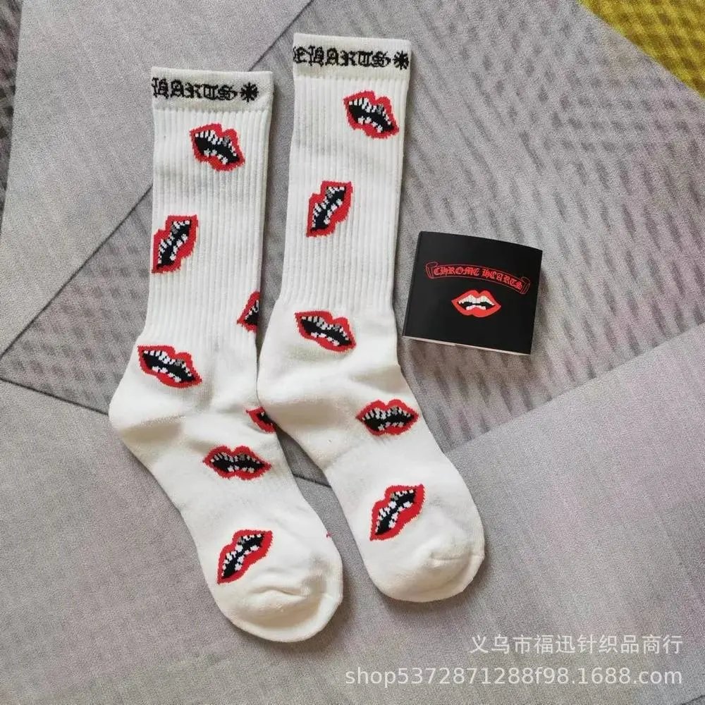 Chrome Hearts Socks Ribbed crew with logo lettering — Style 5