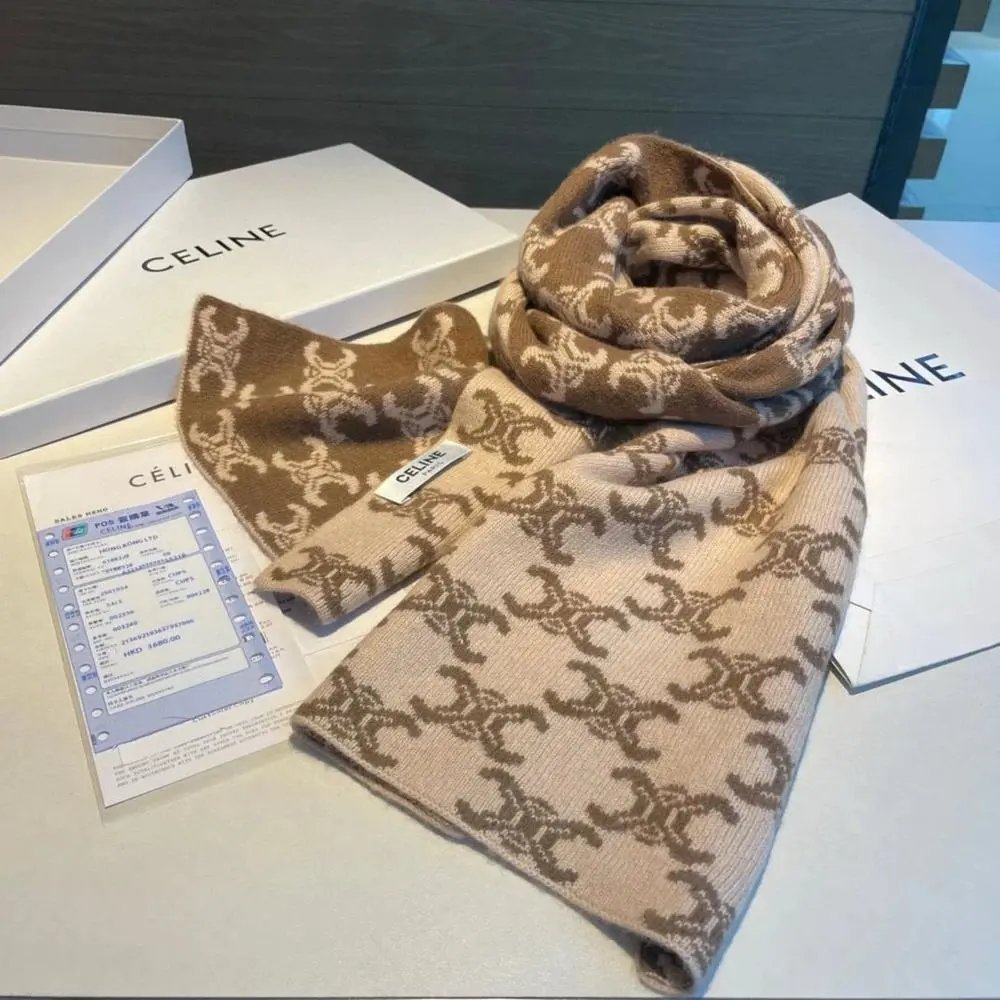 Chanel Scarves Knitted CC Logo Scarf — Style 32