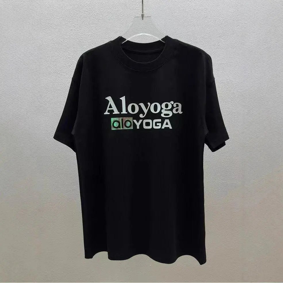 Alo Yoga T-Shirts Short-Sleeve Logo Graphic T-Shirt image 3