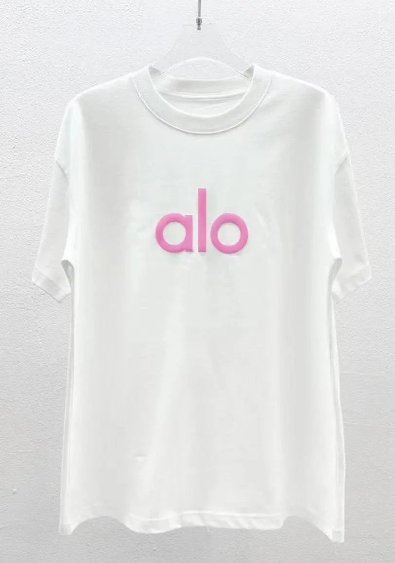 Alo Yoga T-Shirts Short-Sleeve Logo Graphic T-Shirt — Style 6