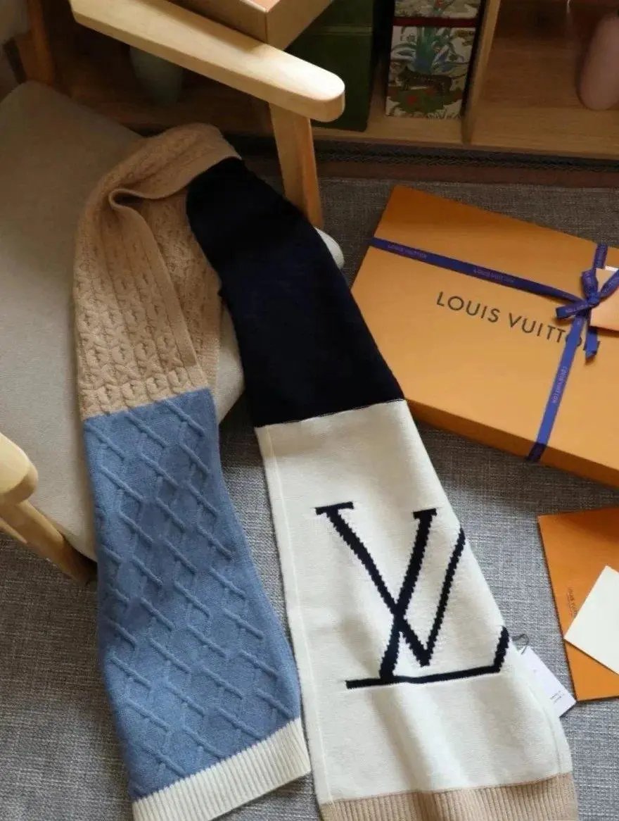 Chanel Scarves Knitted CC Logo Scarf — Style 38