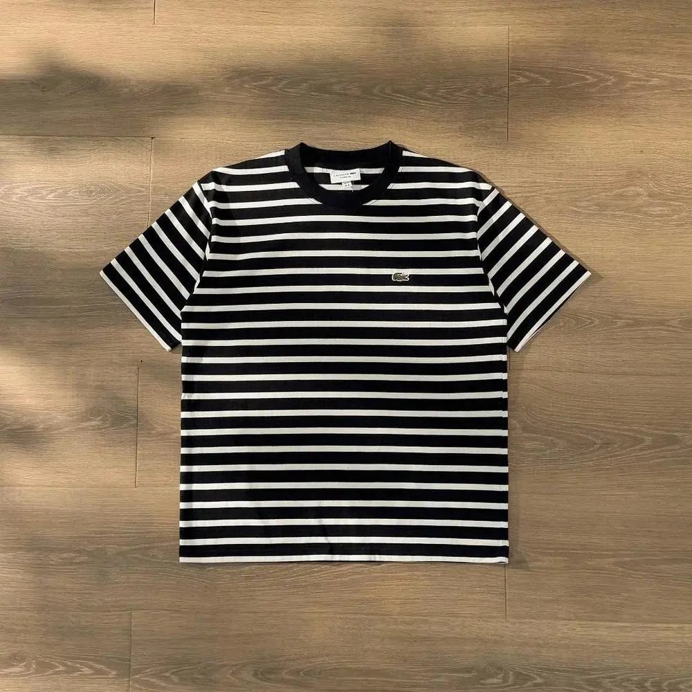 Lacoste T-Shirts Short-Sleeve Crew-Neck Crocodile Logo — Style 11