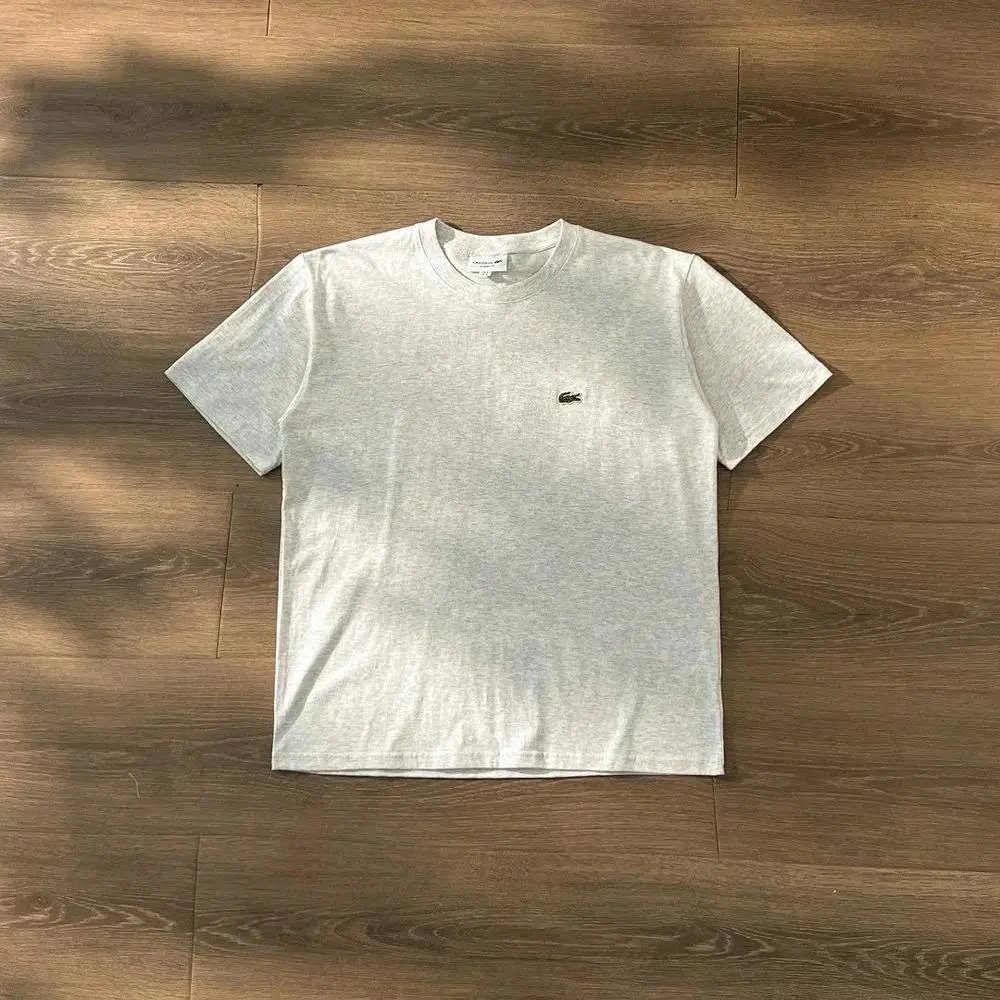 Lacoste T-Shirts Short-Sleeve Crew-Neck Crocodile Logo — Style 7
