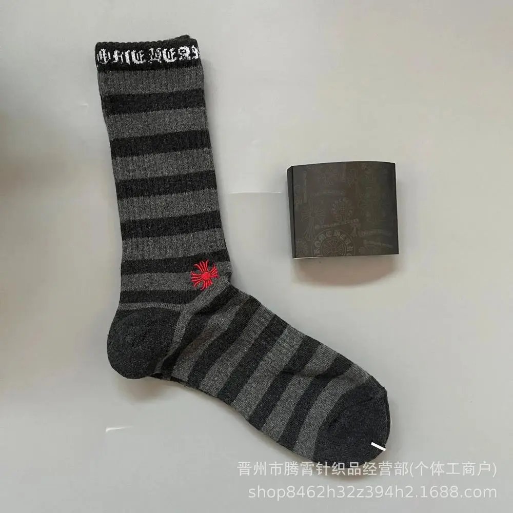 Chrome Hearts Socks Logo Cross Crew — Style 14