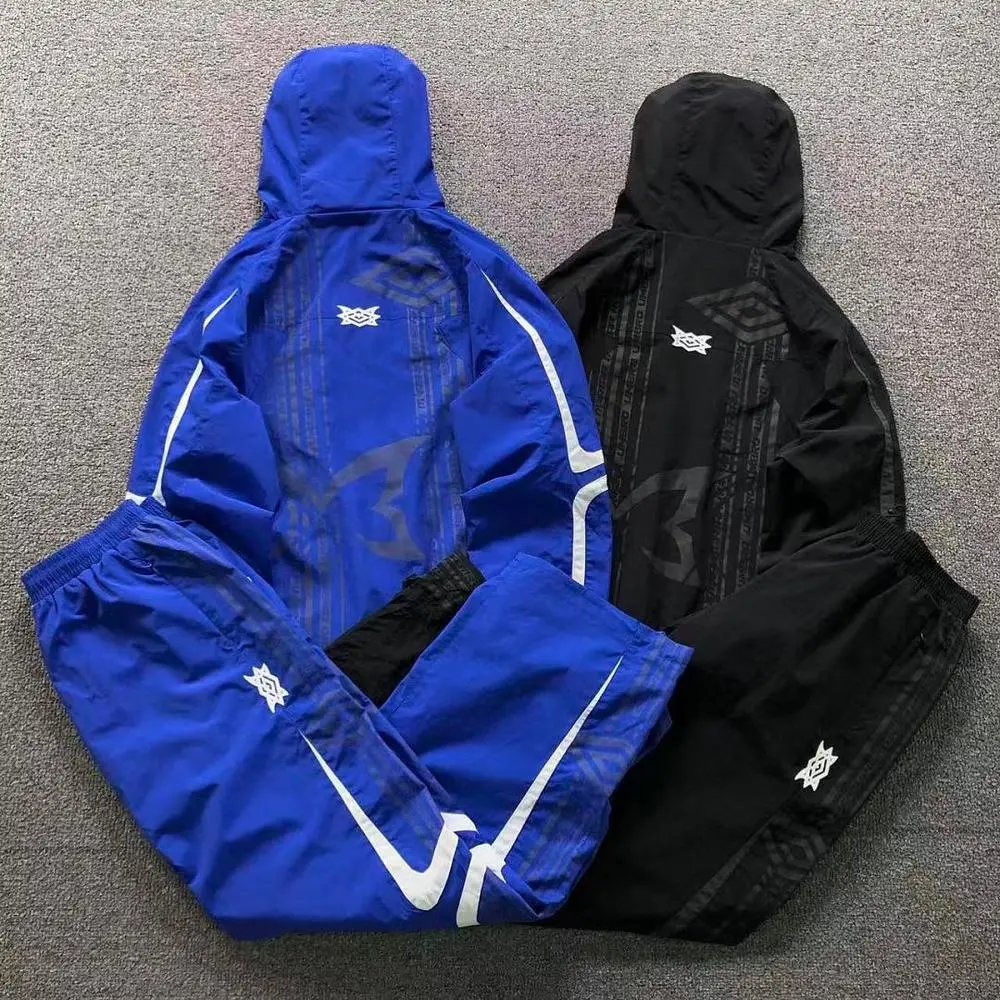 Umbro graphic print hooded tracksuit set