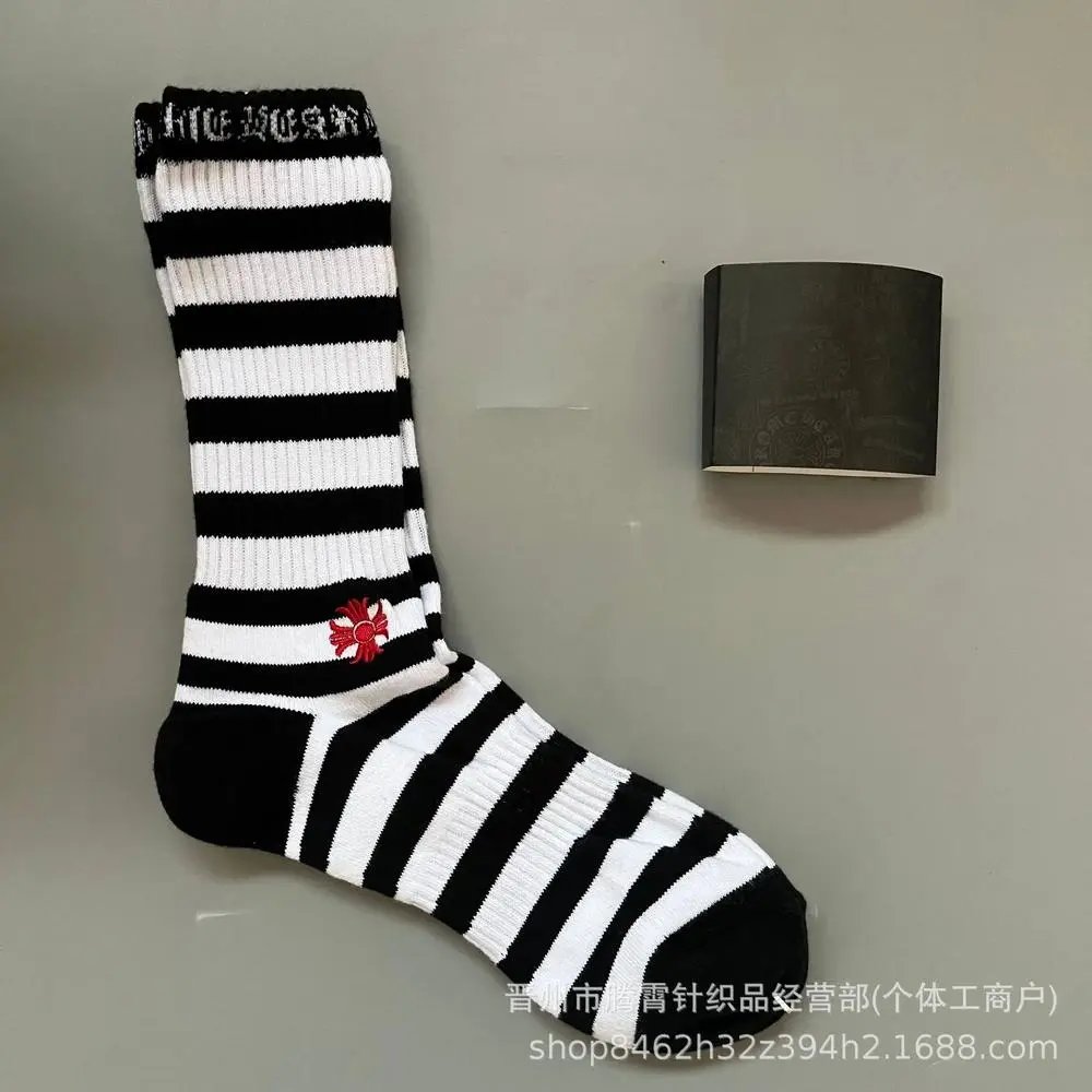 Chrome Hearts Socks Logo Cross Crew — Style 13