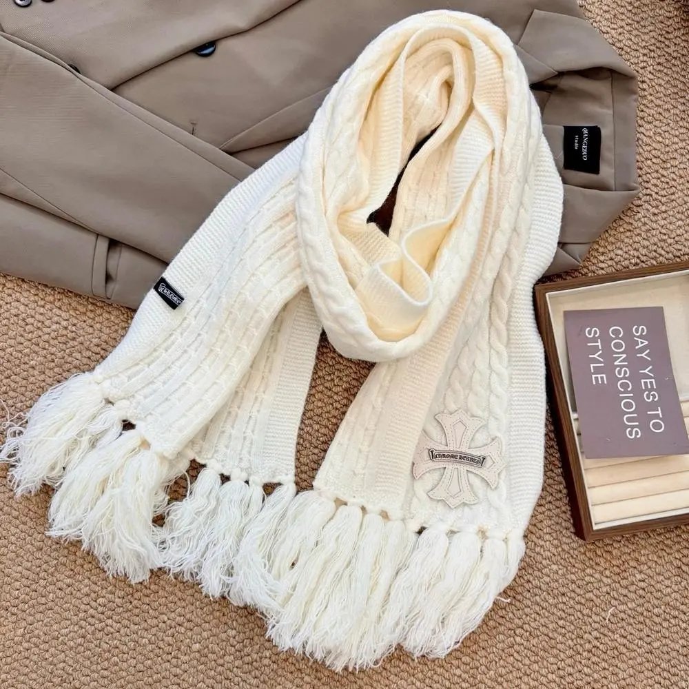 Chanel Scarves Knitted CC Logo Scarf image 4