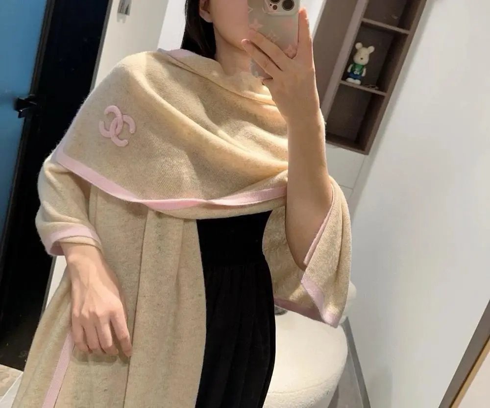 Chanel Scarves Knitted CC Logo Scarf — Style 7