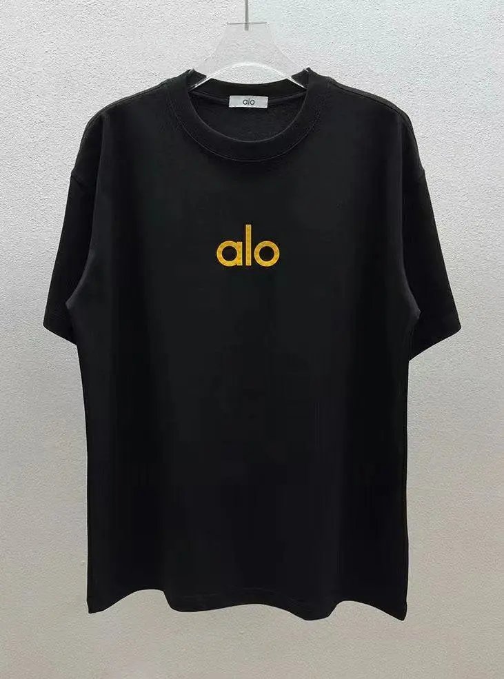 Alo Yoga T-Shirts Short-Sleeve Logo Graphic T-Shirt — Style 28