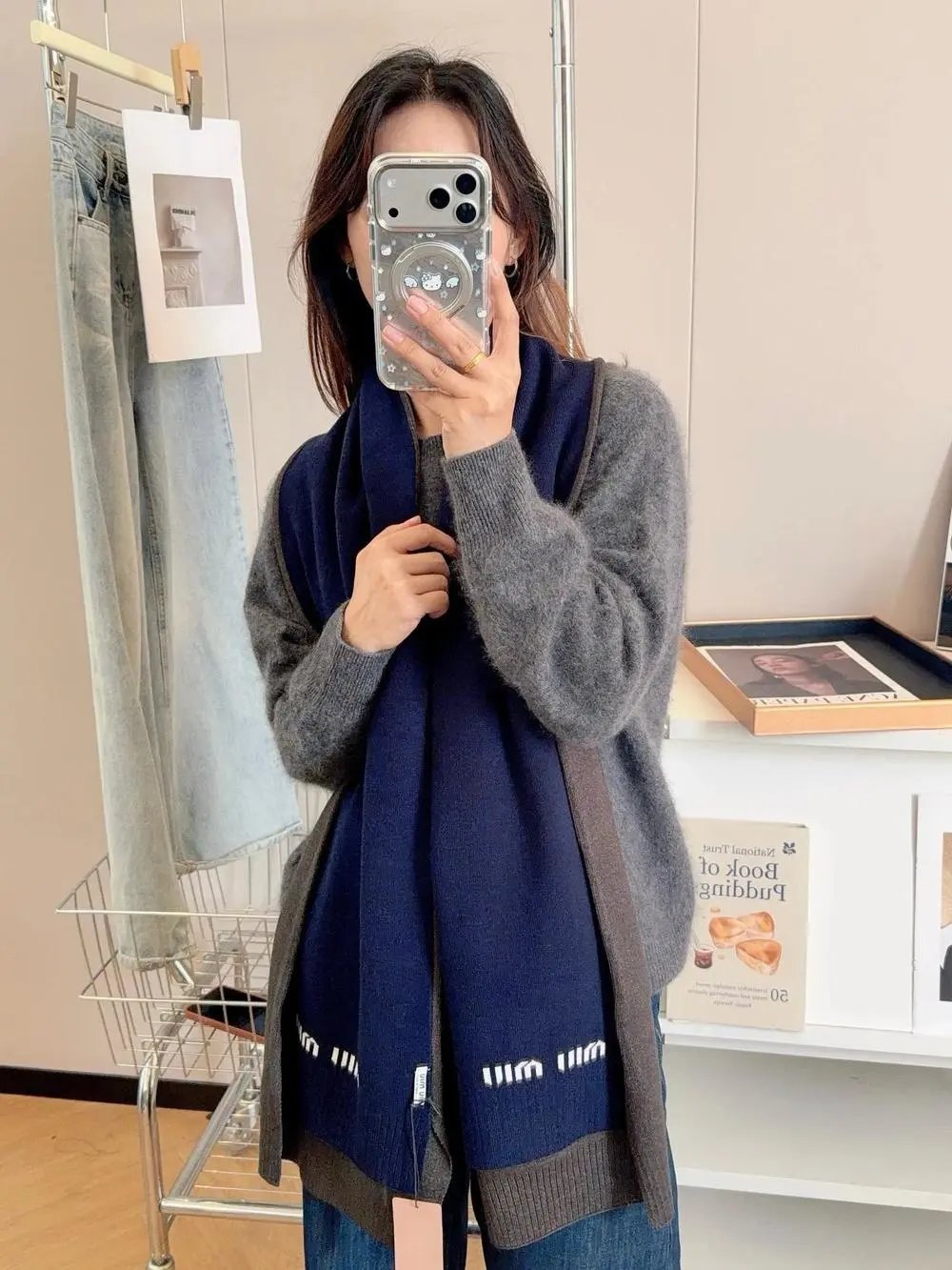 Chanel Scarves Knitted CC Logo Scarf — Style 24