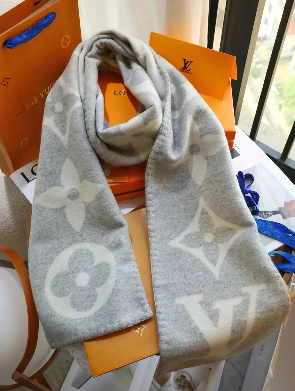 Chanel Scarves Knitted CC Logo Scarf — Style 33