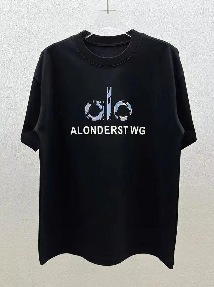 Alo Yoga T-Shirts Short-Sleeve Logo Graphic T-Shirt — Style 11