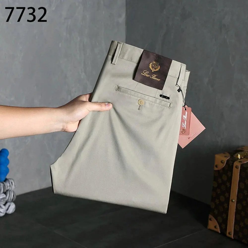 Loro Piana Trousers Flat-front with buttoned back pockets image 2