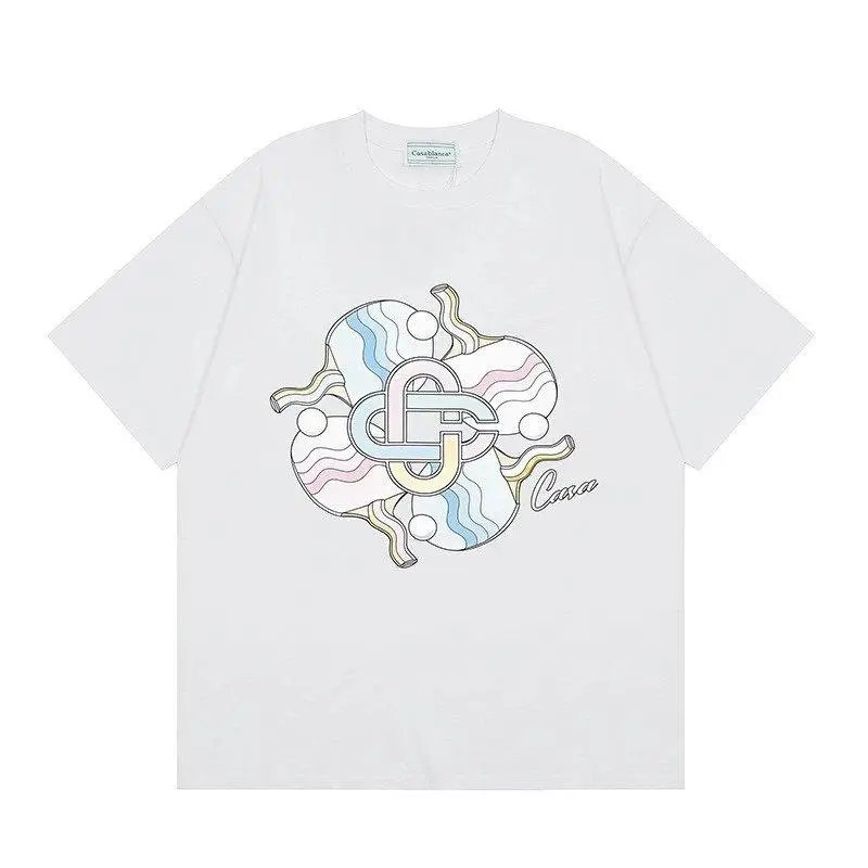 Casablanca T-Shirts Short-Sleeve Graphic Print — Style 7