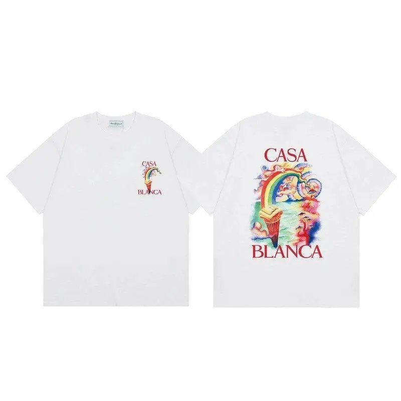 Casablanca T-Shirts Short-Sleeve Graphic Print — Style 15