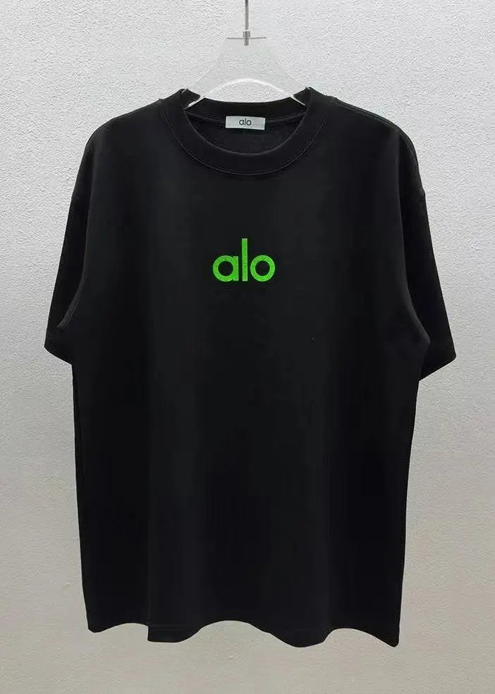 Alo Yoga T-Shirts Short-Sleeve Logo Graphic T-Shirt — Style 27