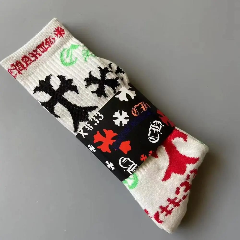 Chrome Hearts Socks Striped crew — Style 16
