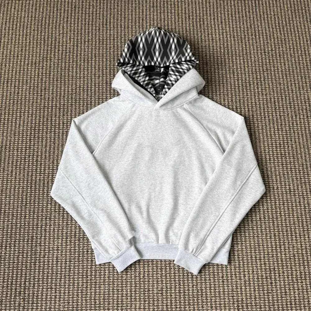 Unbranded Hoodies & Sweatshirts Hooded sweatshirt with geometric-print hood lining image 2