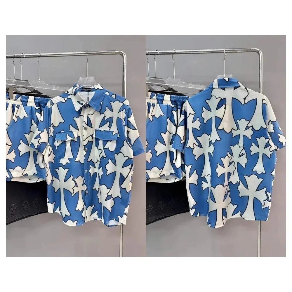 Chrome Hearts Matching Sets Short-Sleeve Printed Shirt and Shorts Set image 3