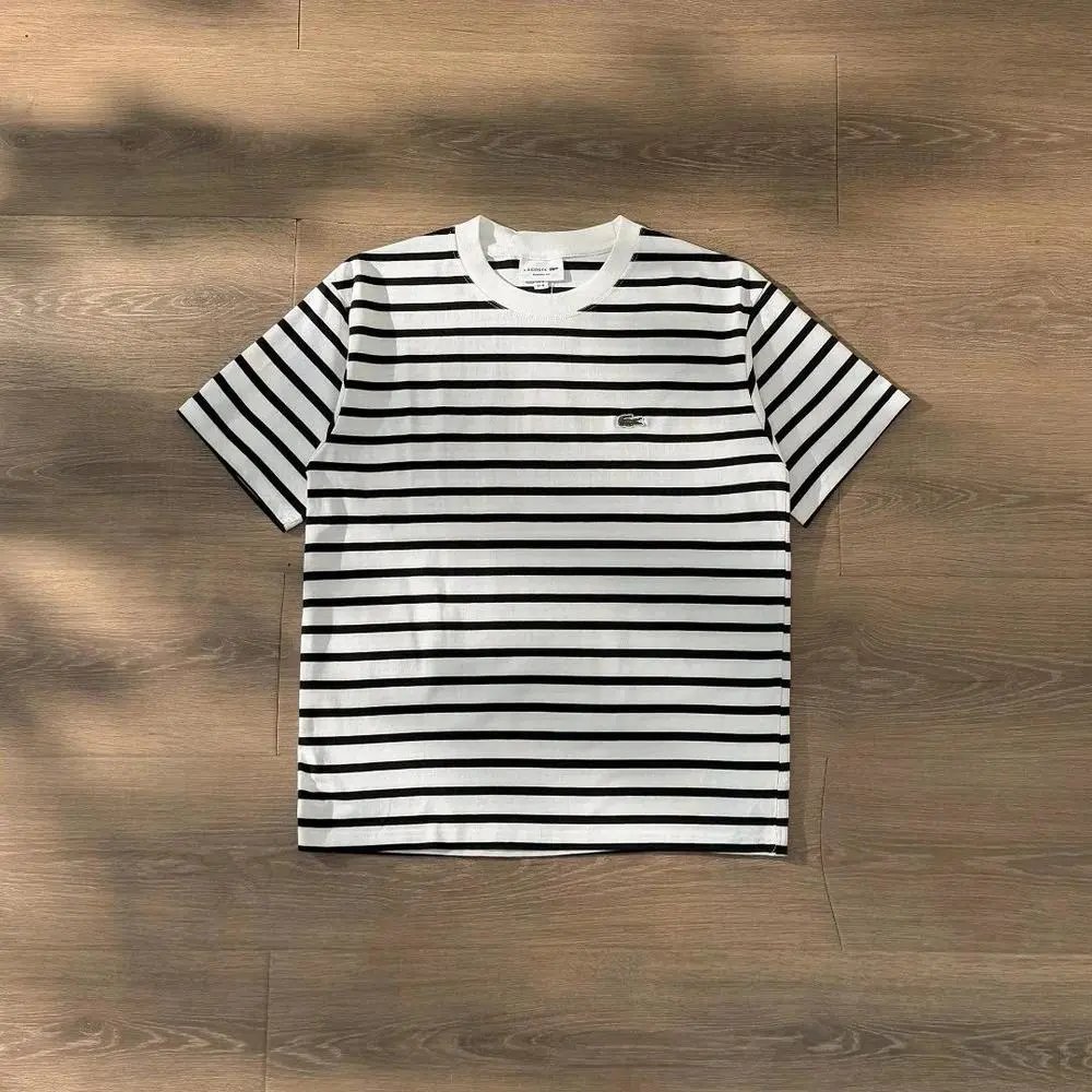 Lacoste T-Shirts Short-Sleeve Crew-Neck Crocodile Logo — Style 12