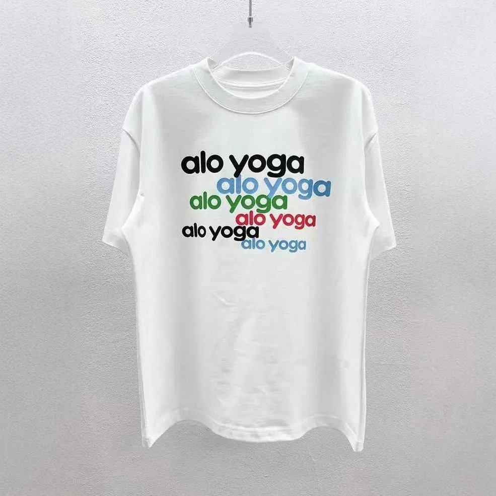 Alo Yoga T-Shirts Short-Sleeve Logo Graphic T-Shirt image 4
