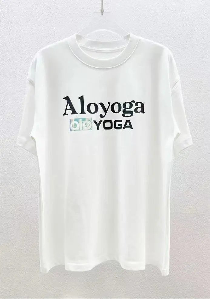 Alo Yoga T-Shirts Short-Sleeve Logo Graphic T-Shirt — Style 15