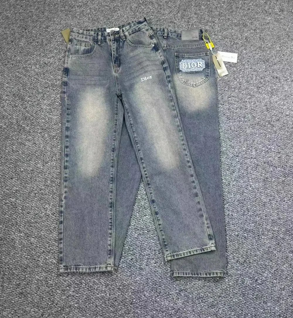 Dior Jeans Straight-leg with logo patch image 6