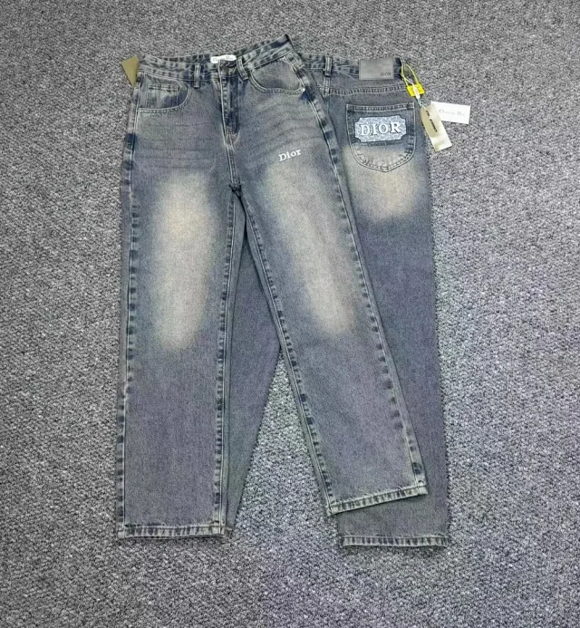 Dior Jeans Straight-leg with logo patch product detail image 6