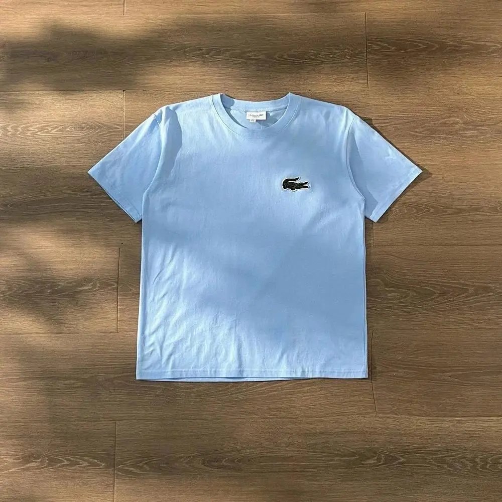 Lacoste T-Shirts Short-Sleeve Crew-Neck Crocodile Logo image 5