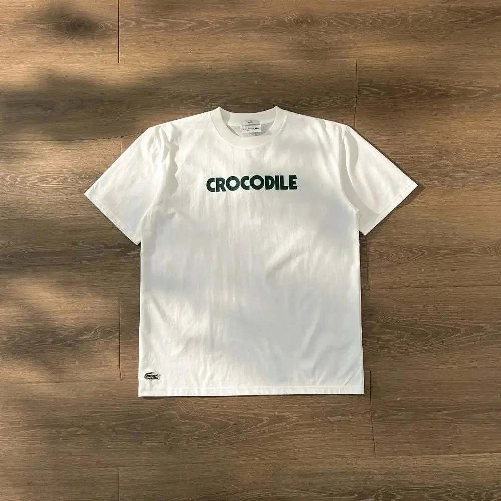 Lacoste T-Shirts Short-Sleeve Crew-Neck Crocodile Logo — Style 8