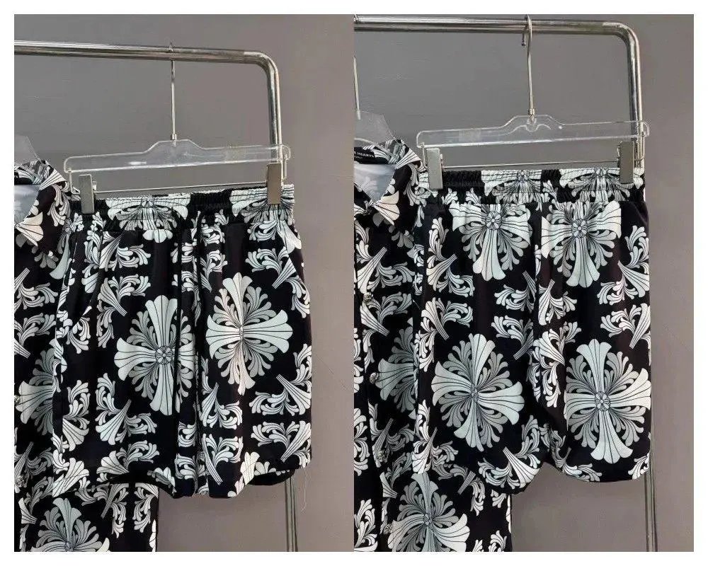 Chrome Hearts Matching Sets Short-Sleeve Printed Shirt and Shorts Set — Style 2