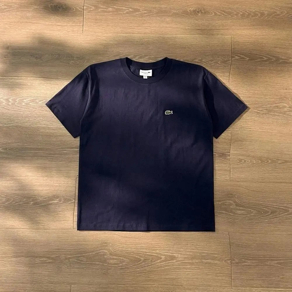 Lacoste T-Shirts Short-Sleeve Crew-Neck Crocodile Logo — Style 6