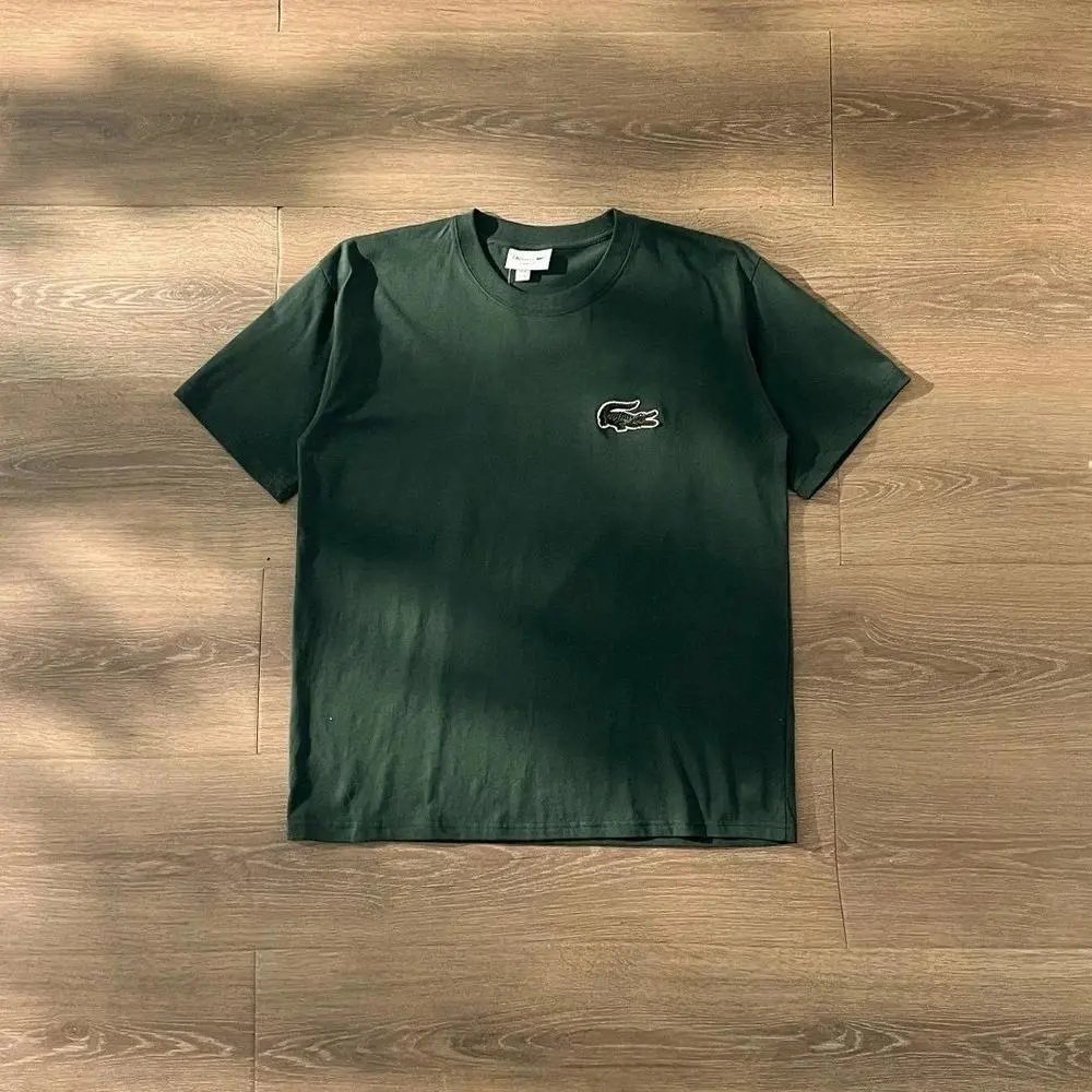 Lacoste T-Shirts Short-Sleeve Crew-Neck Crocodile Logo — Style 14