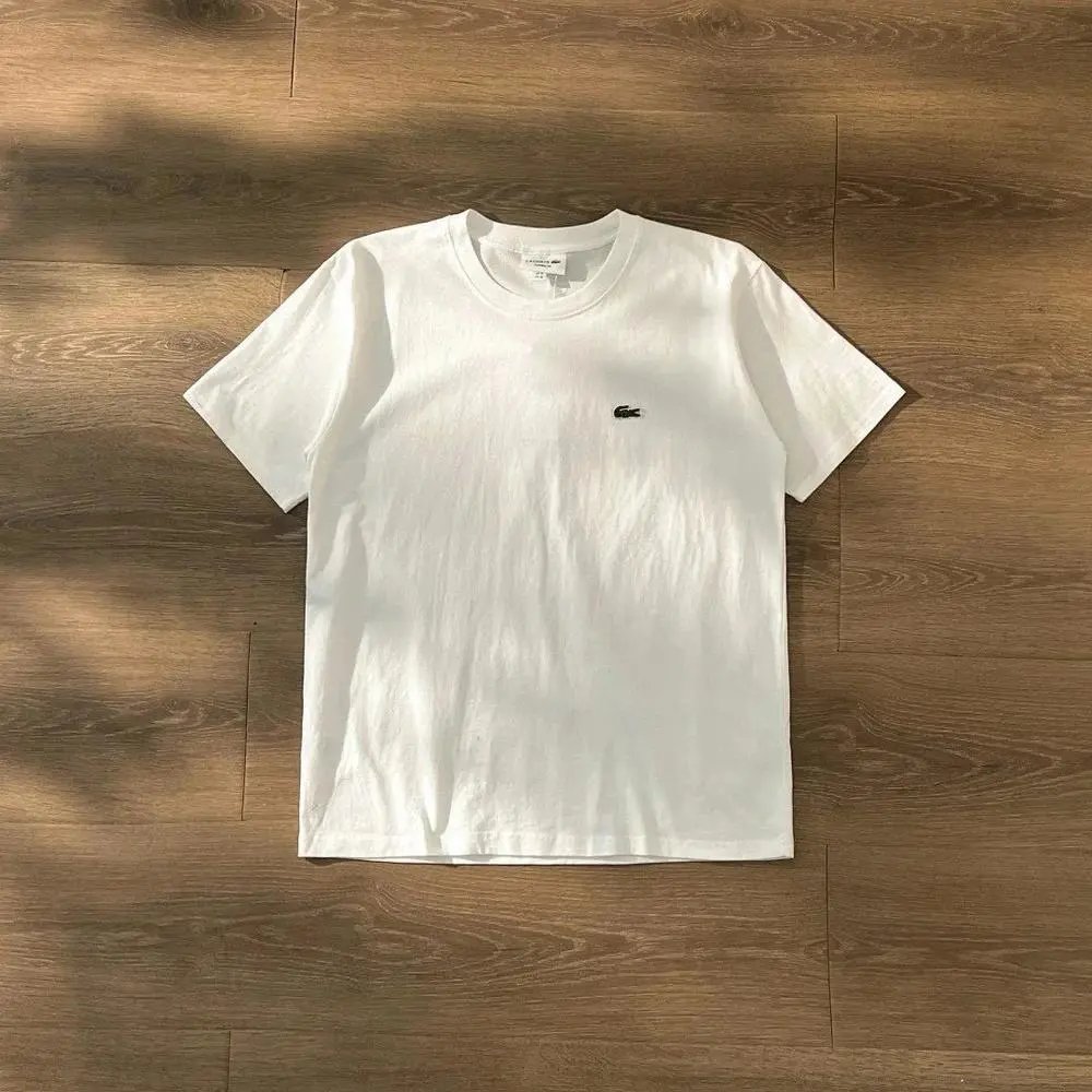 Lacoste T-Shirts Short-Sleeve Crew-Neck Crocodile Logo — Style 5