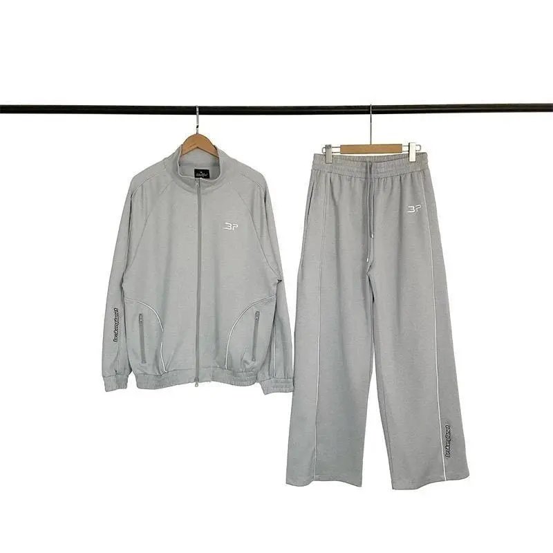 Broken Planet Market Tracksuits Zip-up track jacket and wide-leg trousers with contrast piping image 4