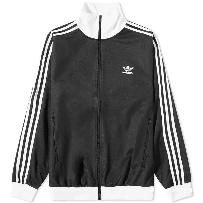 Adidas Jackets Three-Stripe Zip-Up Track Jacket image 5