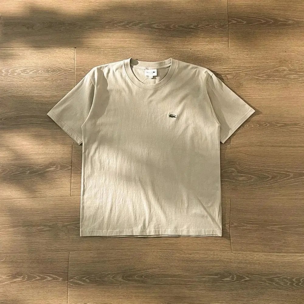 Lacoste T-Shirts Short-Sleeve Crew-Neck Crocodile Logo — Style 1
