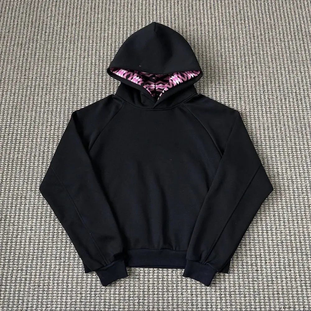 Unbranded Hoodies & Sweatshirts Hooded sweatshirt with geometric-print hood lining image 3
